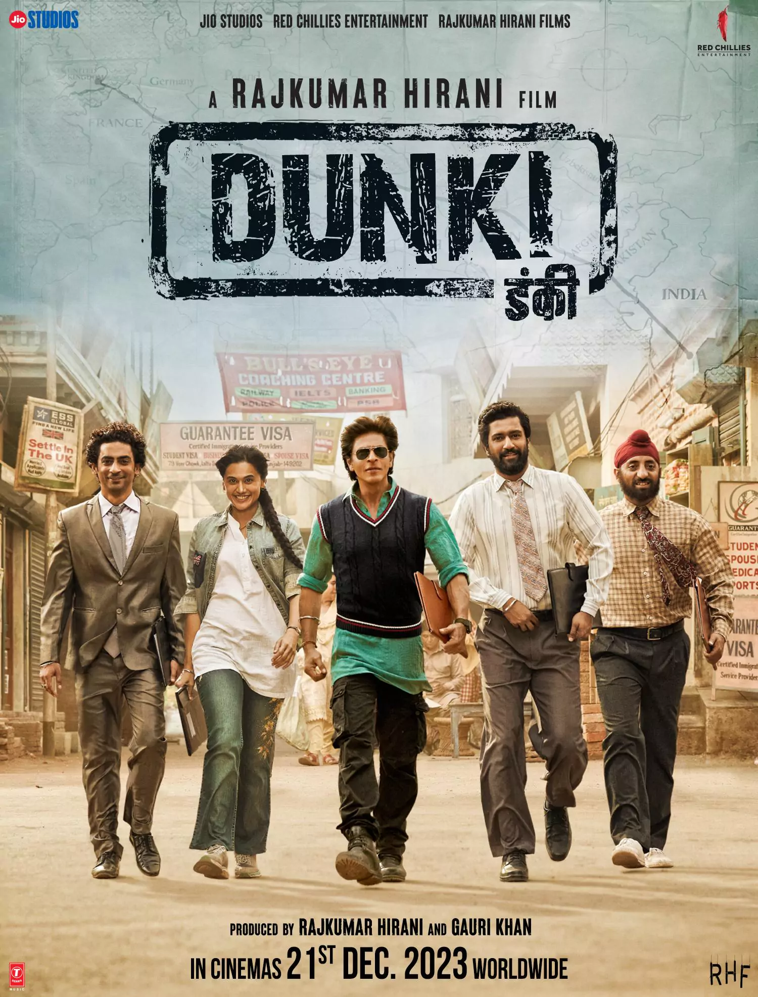 Dunki (2023) Movie Poster